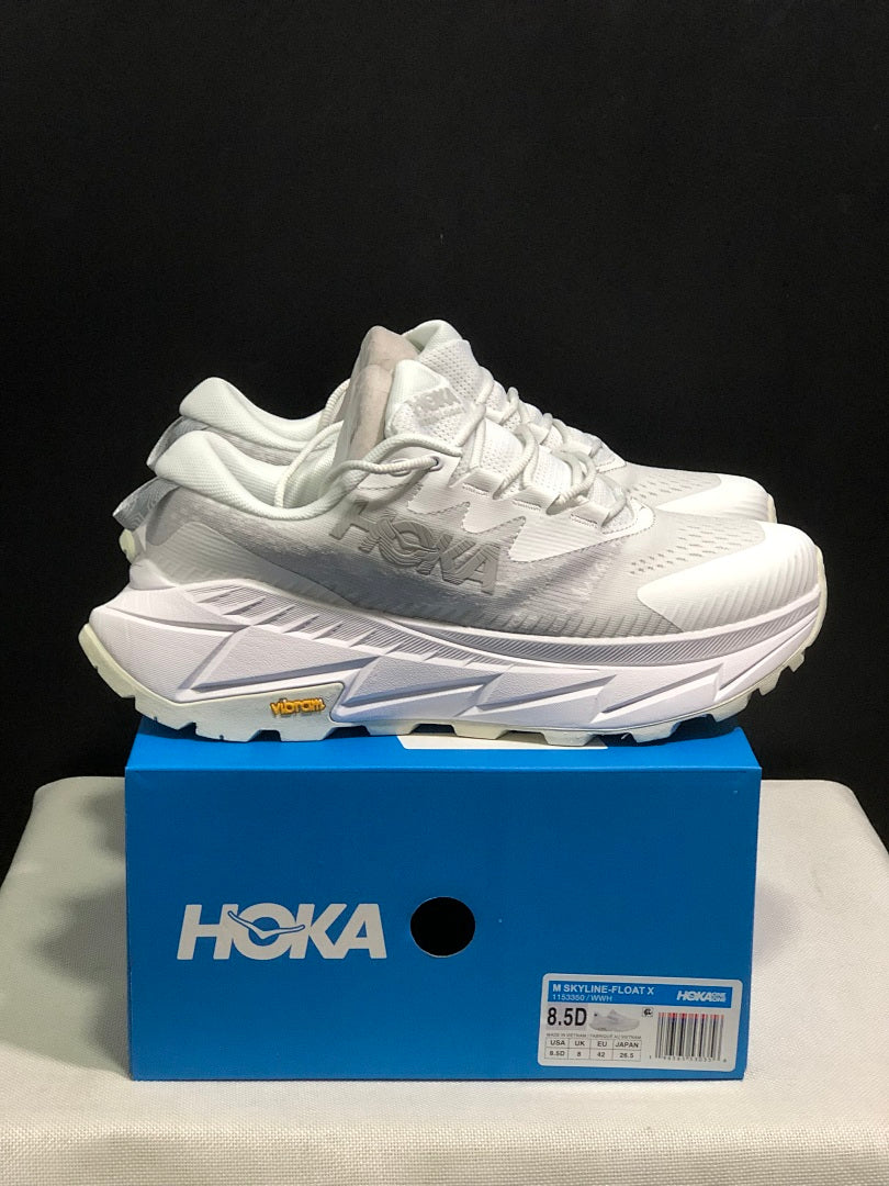 HOKA Skyline Float X White Trail Trainers - product image from the listing.