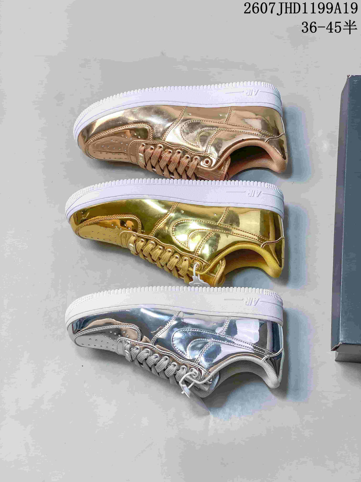 Nike Air Force 1 '07 Low Sneakers in Metallic - product image from the listing.