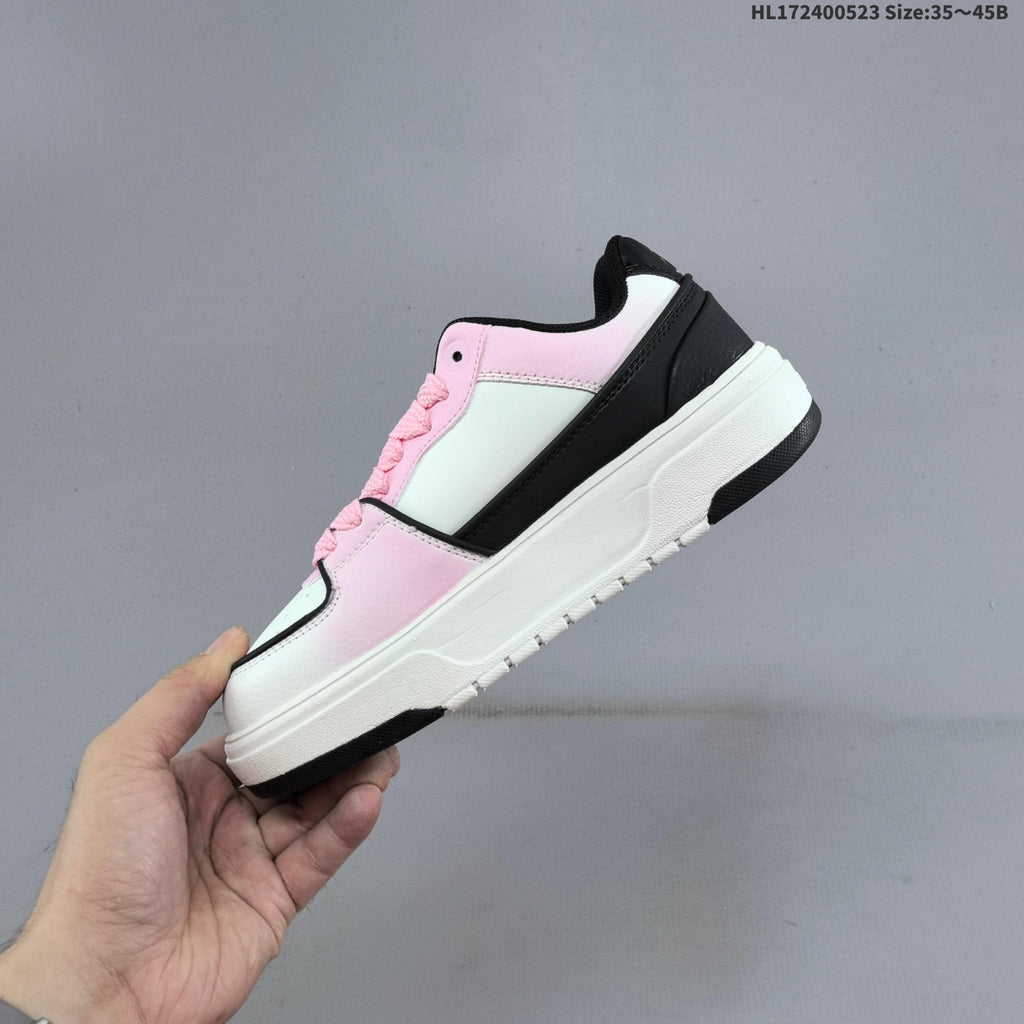 MLB Chunky Liner Low-Top Sneakers in Pink White Black - product image from the listing.