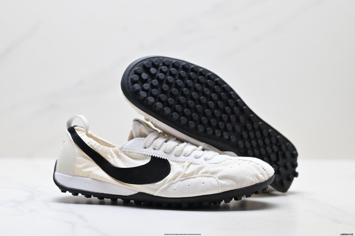 Jacquemus x Nike Jacumoon Low-Top Sneakers, in White and Black - product image from the listing.