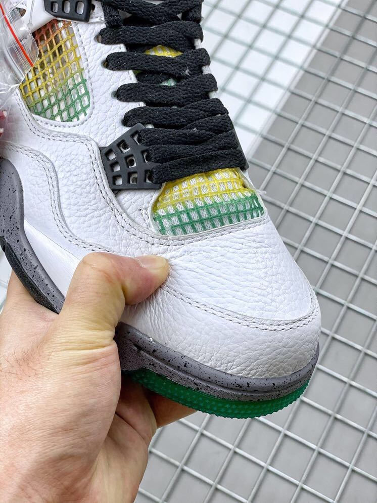 Air Jordan 4 Do the Right Thing Basketball Sneakers in White - product image from the listing.