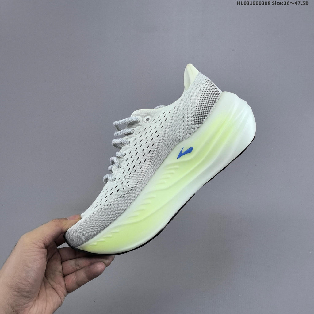 White and Grey Brooks Glycerin Max Running Shoes - product image from the listing.