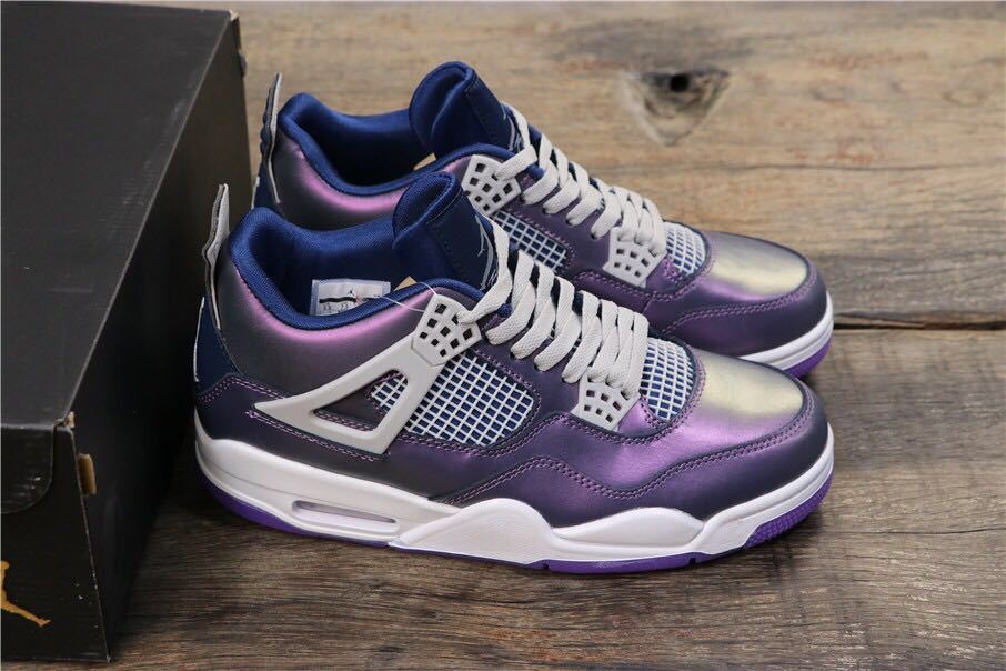 Air Jordan 4 Retro SE GS Moonsoon Sneakers in Blue - product image from the listing.