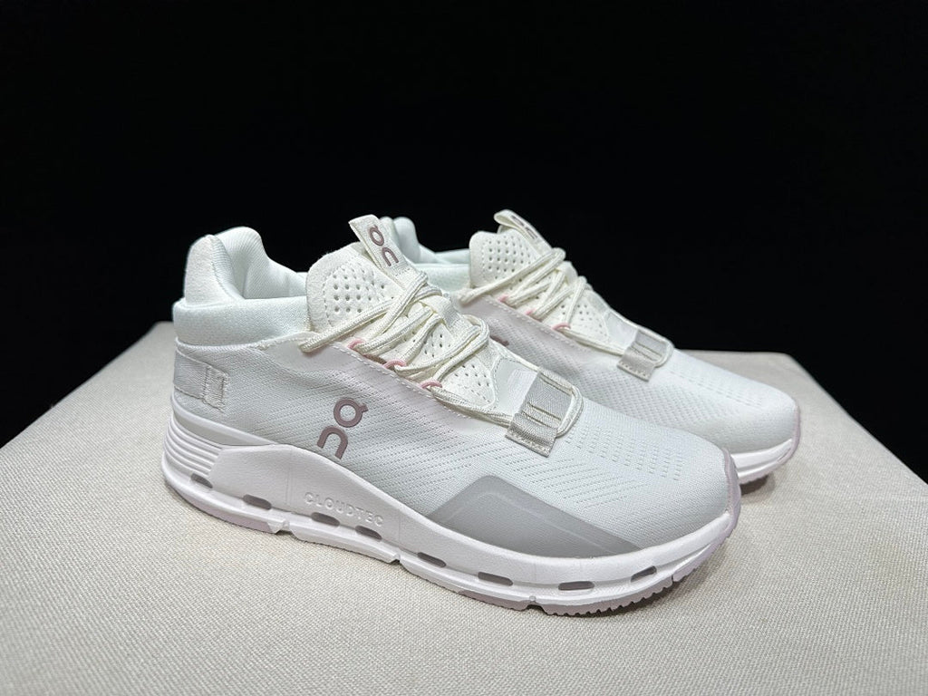 On Cloudnova 2 Trainers, White and Orchid - product image from the listing.