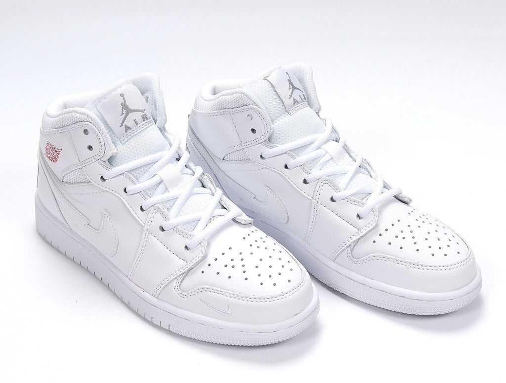 Jordan 1 High Basketball Sneakers in White CW7589-100 - product image from the listing.
