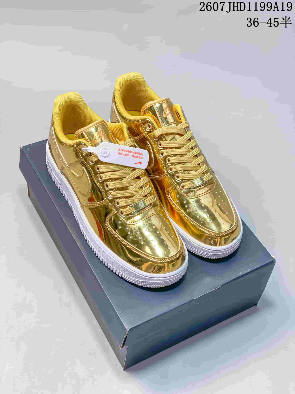 Nike Air Force 1 '07 Low Sneakers in Metallic - product image from the listing.