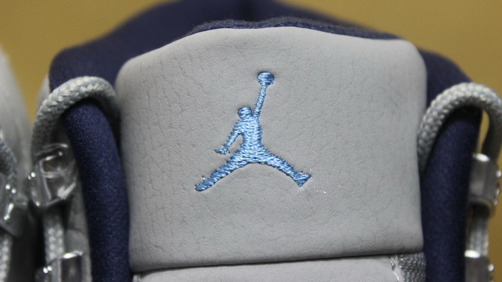 Air Jordan 12 GreyBlue High-Cut Sneakers - product image from the listing.