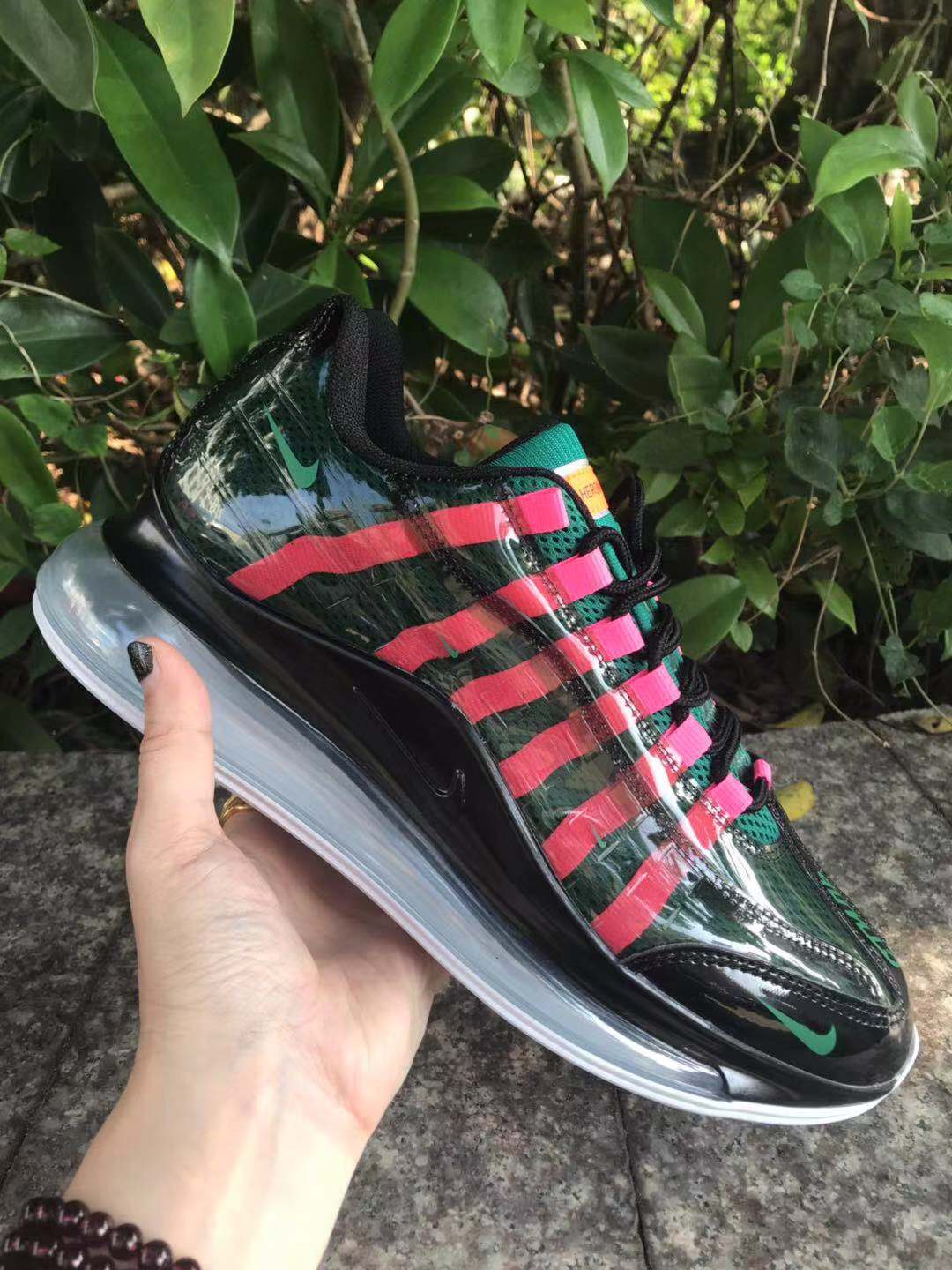 Nike Air Max 720 Sneakers in Green, in Black and Pink - product image from the listing.