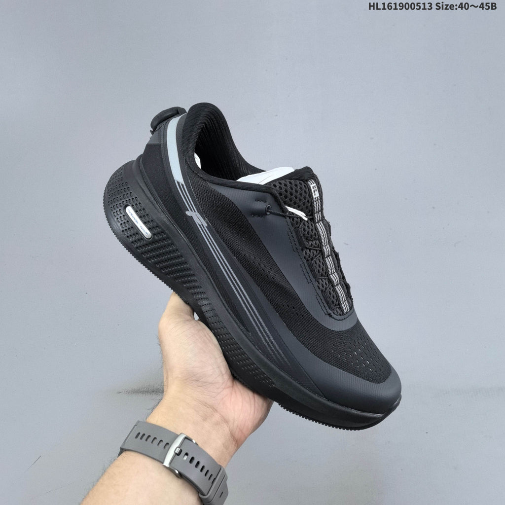 FILA Nuvole Run 3+ Running Shoes, in White and Black - product image from the listing.