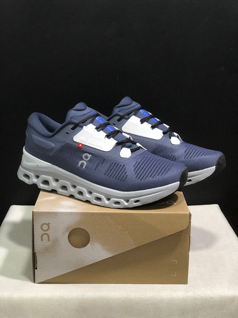 Navy Blue On Cloudstratus 3 Running Shoes - product image from the listing.