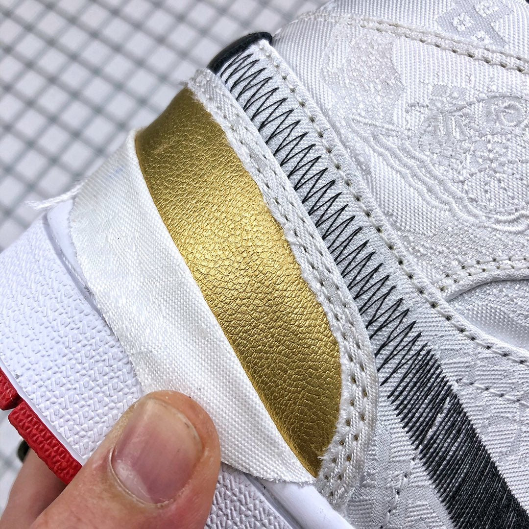 Edison Chen White Silk CU2804-100 Sneakers - Air Jordan 1 Mid - product image from the listing.
