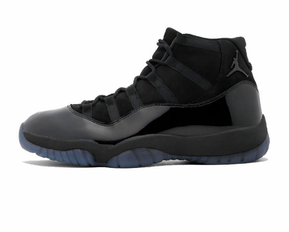 Air Jordan 11 Retro Blackout Sneakers 378037-005 - product image from the listing.