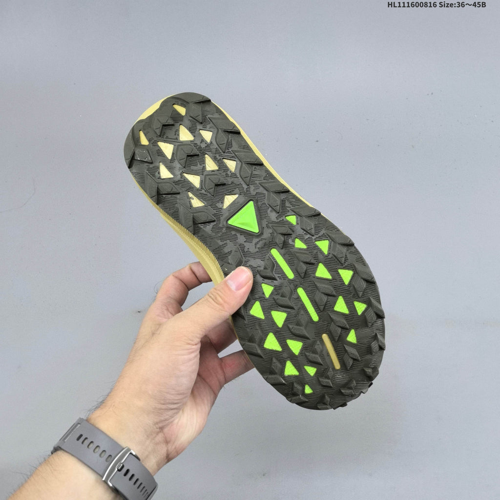 ASICS GEL-TRABUCO 13 Trail Running Shoes, in Black and Olive - product image from the listing.