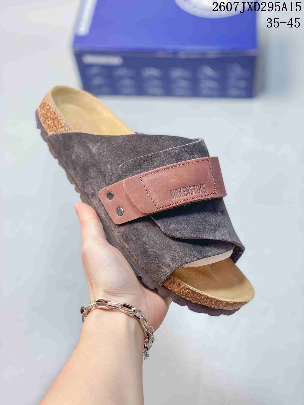 Boston Suede Clog Sandals by Birkenstock - product image from the listing.
