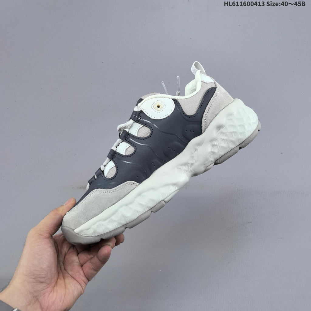Cream and Charcoal FILA Chunky Sole Sneakers - product image from the listing.
