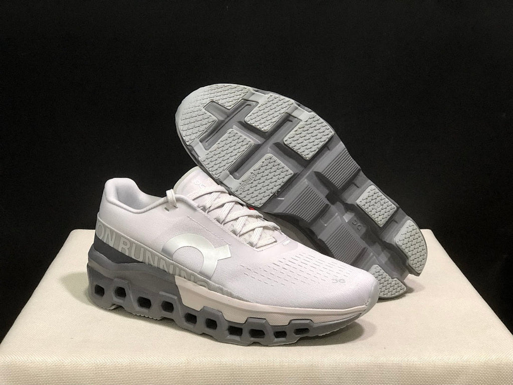 On Cloudmonster 2 Shoes for Running, Frost and Rock - product image from the listing.