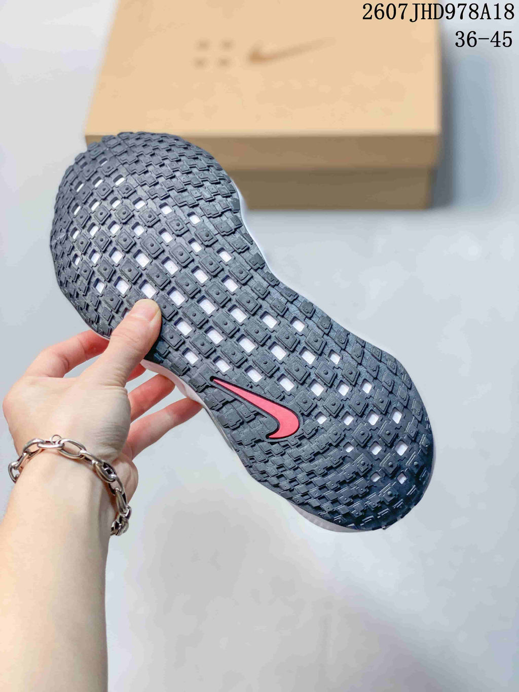 Nike Ava Rover HS Sneakers in Gray White Red 2607JHD978A18 - product image from the listing.