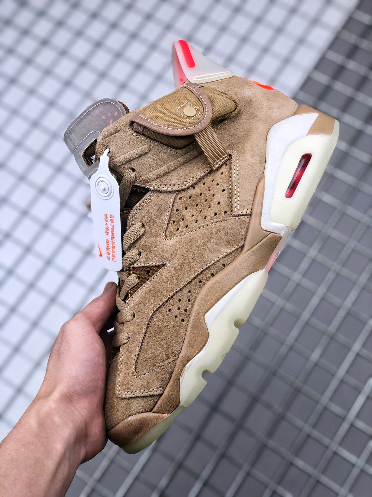 Air Jordan 6 Travis Scott Desert Tan DH0690-200 - product image from the listing.