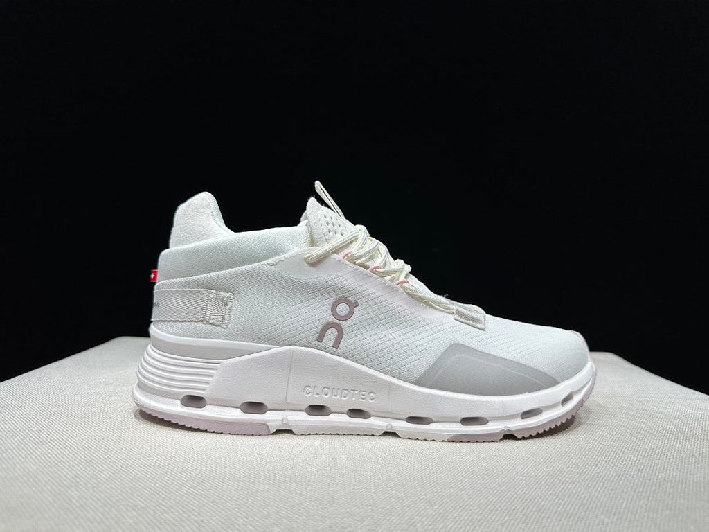 On Cloudnova 2 Trainers, White and Orchid - product image from the listing.