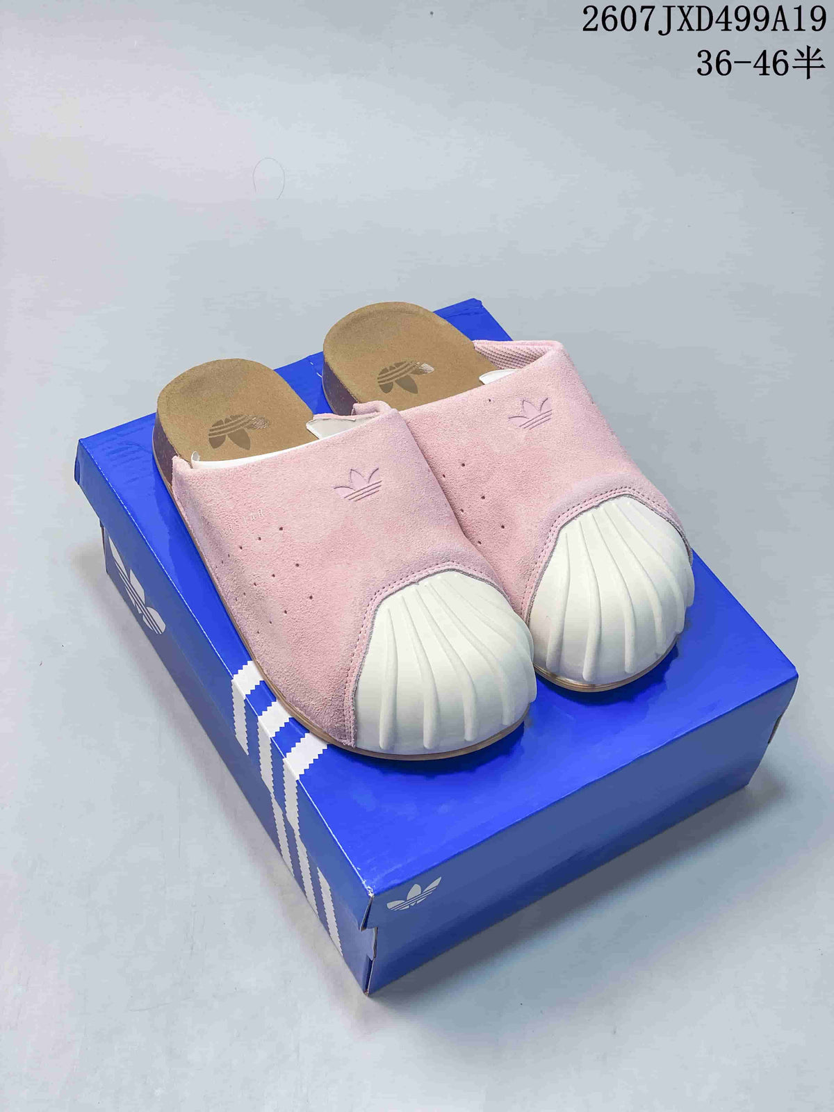 adidas Adimule Mule Slides in Grey and Pink 2607JXD499A19 - product image from the listing.