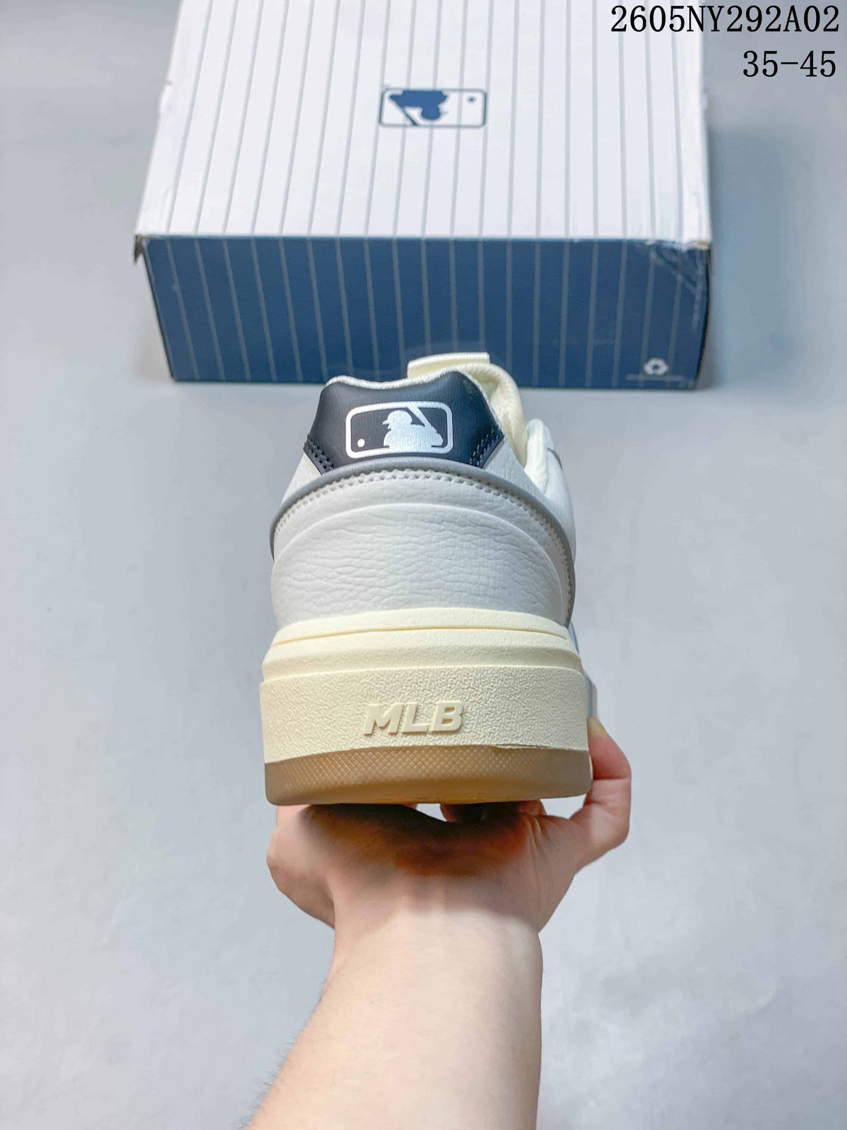 MLB Low-Top Sneakers in White and Cream 2605NY292A02 - product image from the listing.
