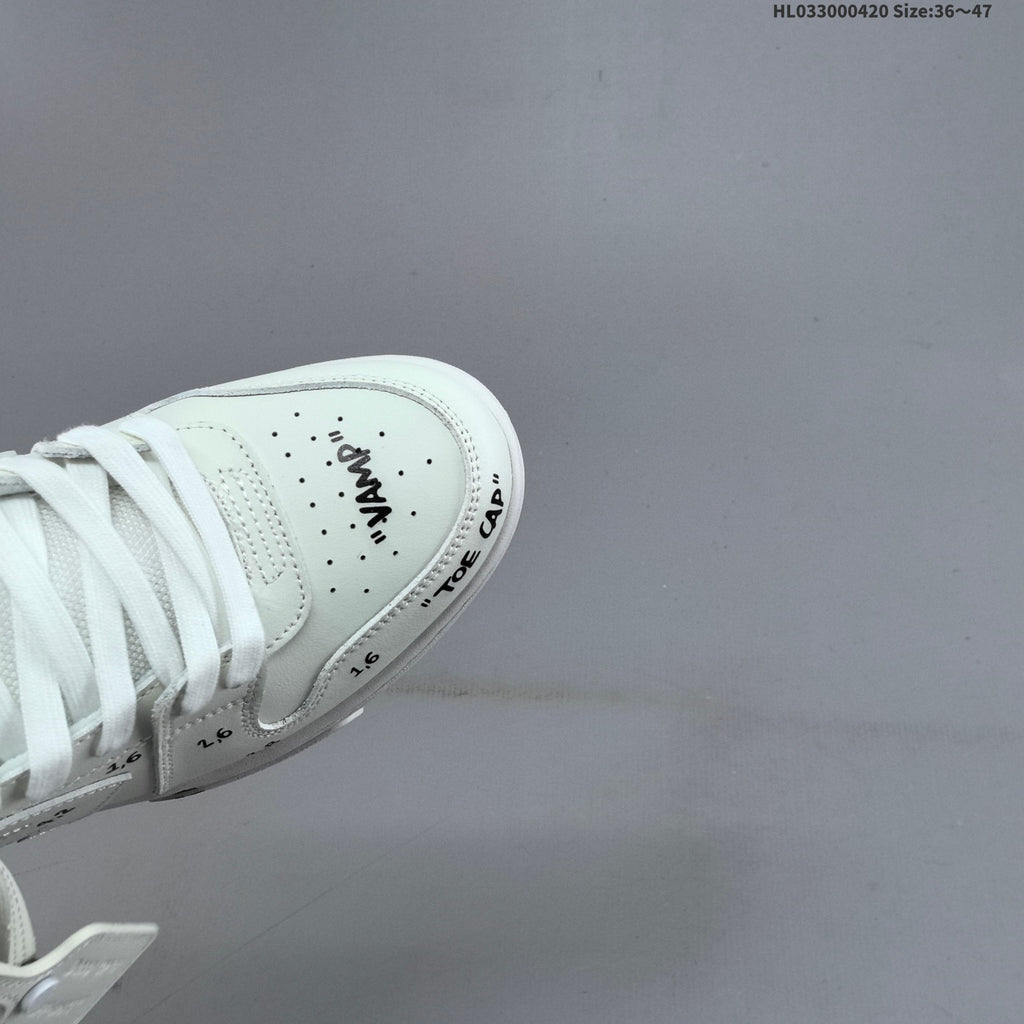 Off-White Low-Cut Sneakers in White with Arrows Detail - product image from the listing.