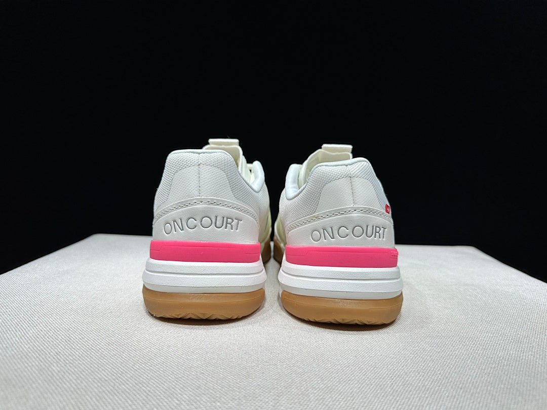 On THE ROGER Advantage Pro Tennis Shoes in White Beige Pink - product image from the listing.