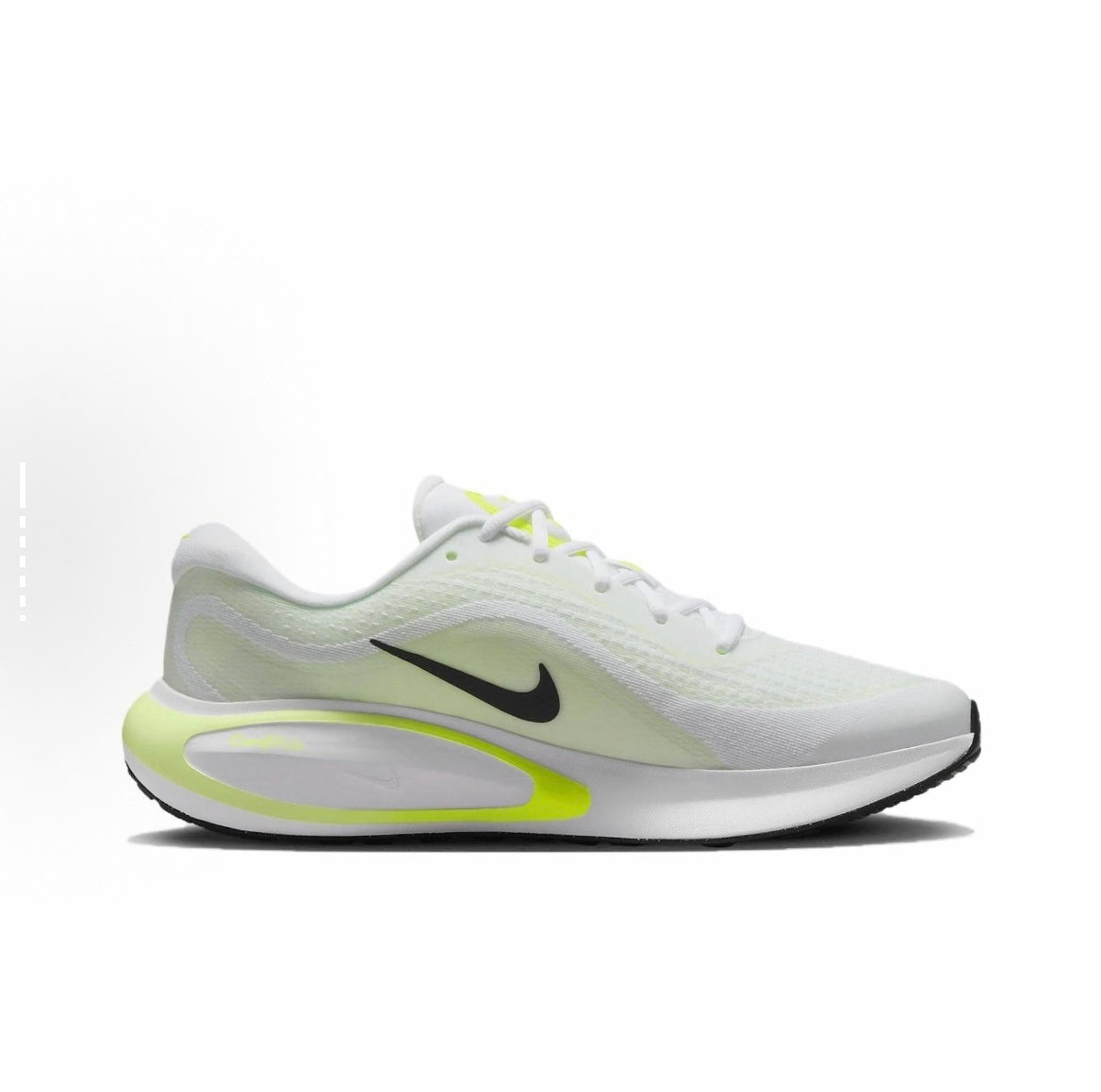 Nike Journey Run Road Running Shoes in White Volt FN0228-700 - product image from the listing.