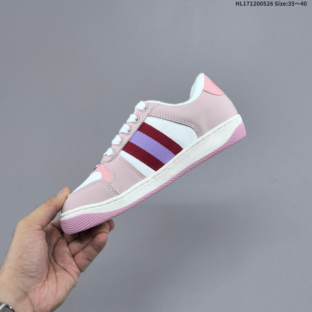 Gucci Screener Distressed Low-Cut Sneakers - product image from the listing.