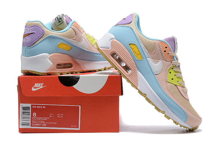 Nike Air Max 90 Sneakers in Pastel Multicolor DJ9997-100 - product image from the listing.
