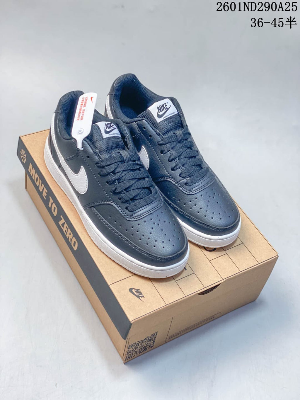 Nike Court Vision Low Sneakers in Navy White 2601ND290A25 - product image from the listing.