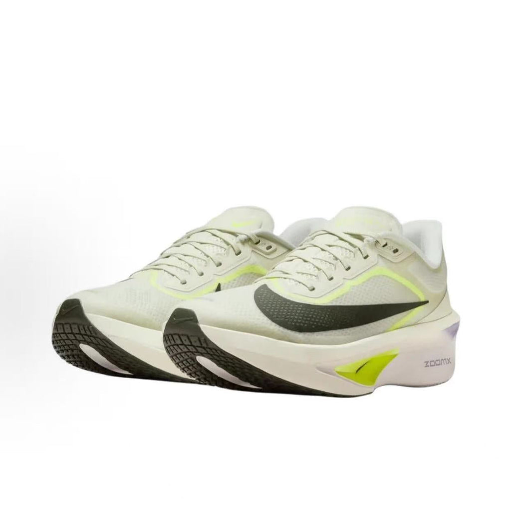Nike ZoomX Running Shoes, Seaweed in Green and Volt - product image from the listing.