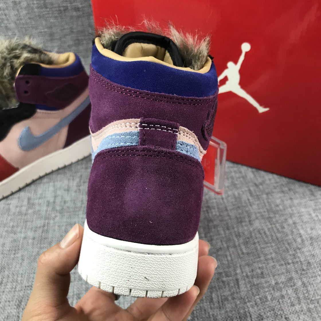 Jordan 1 High Christmas Sneakers in Red Multicolor - product image from the listing.