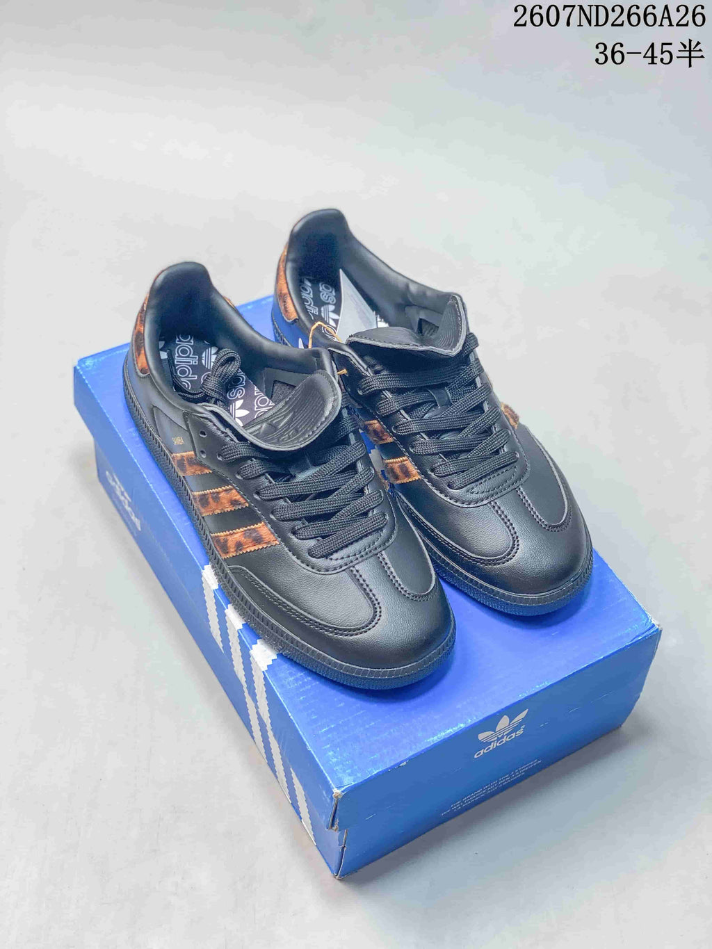 adidas Originals Samba OG Sneakers in Black and Brown 2607ND266A26 - product image from the listing.