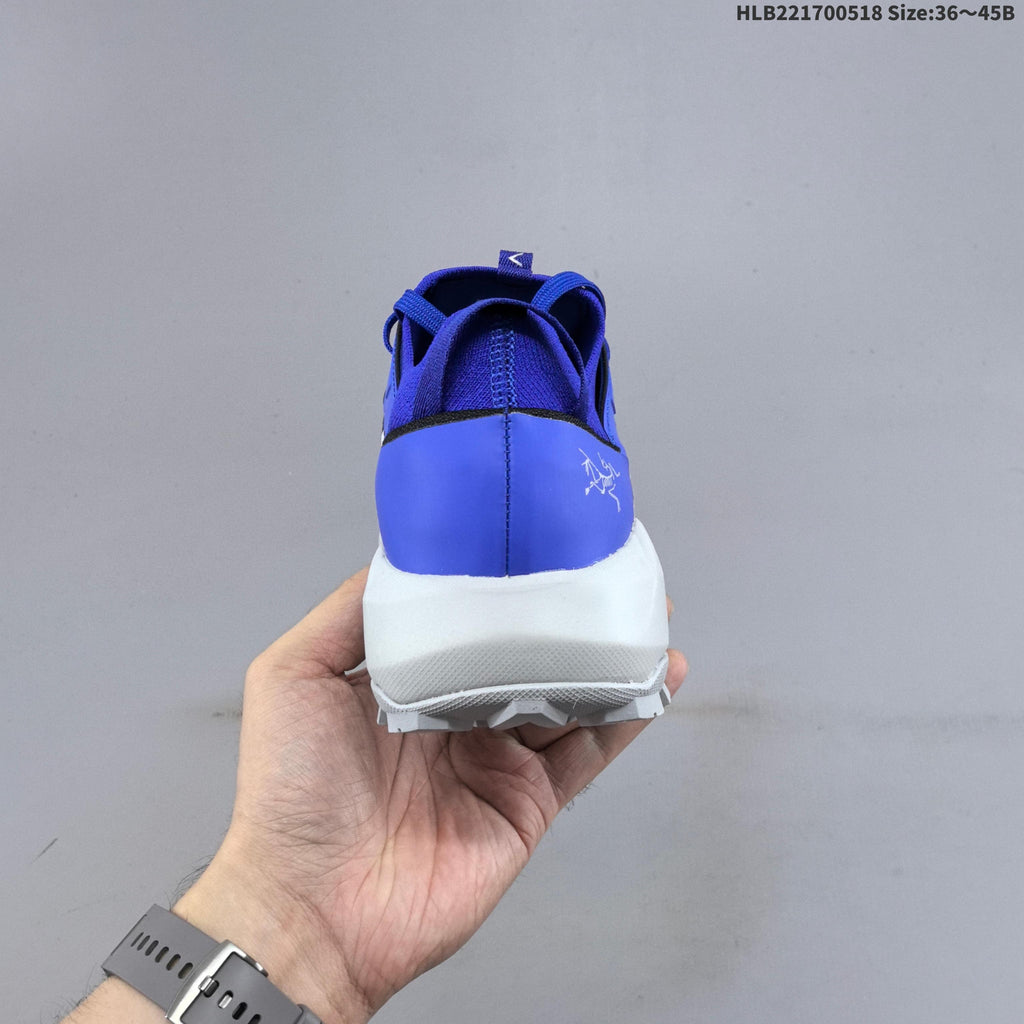 Arc'teryx Konseal Vertex Alpine Trail Shoes, in Blue Black White - product image from the listing.