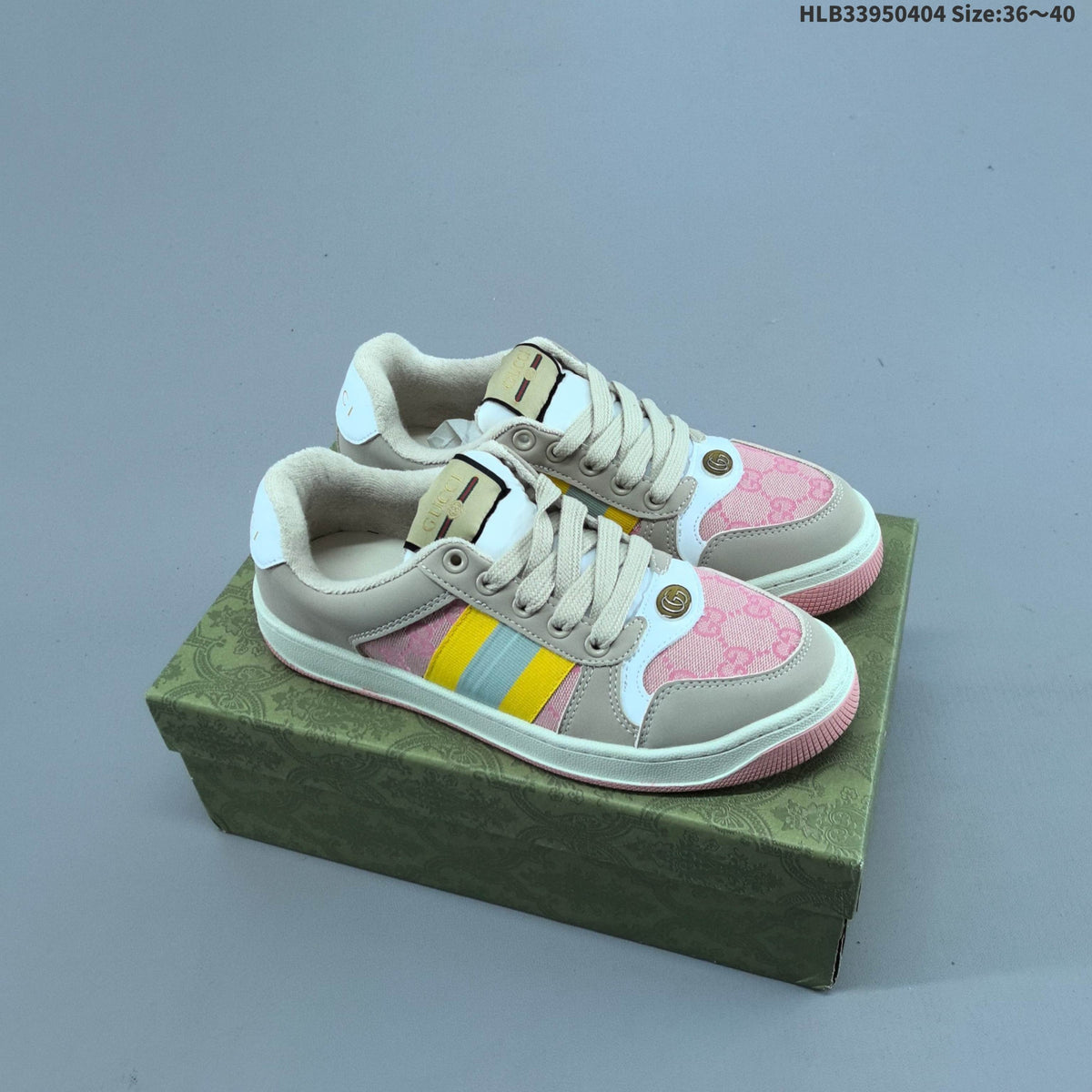 Gucci Screener Distressed Low-Cut Sneakers - product image from the listing.