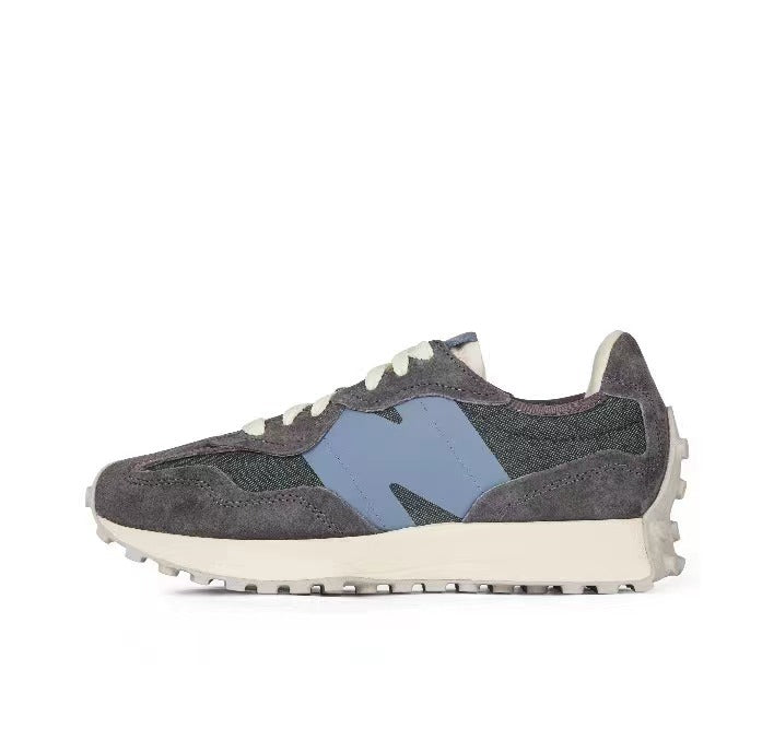 Gray and Blue New Balance U327WPC Sneakers - product image from the listing.