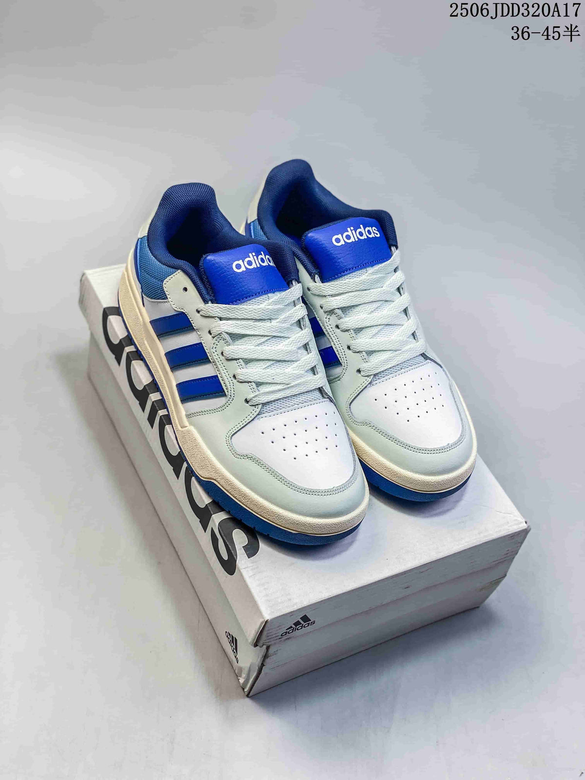 adidas Entrap Trainers White and Royal Blue GW5499 FY6076 - product image from the listing.
