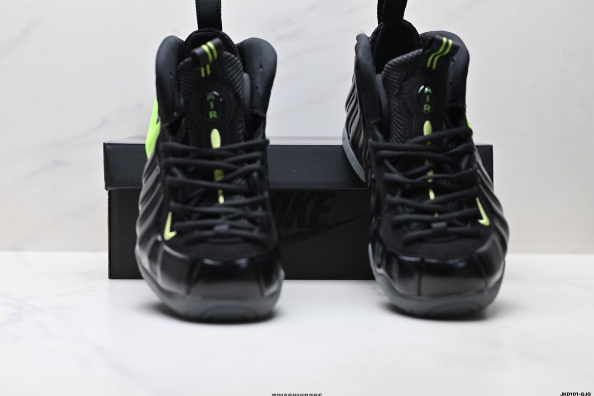 Nike Air Foamposite One Penny Hardaway Sneakers in Black Volt - product image from the listing.