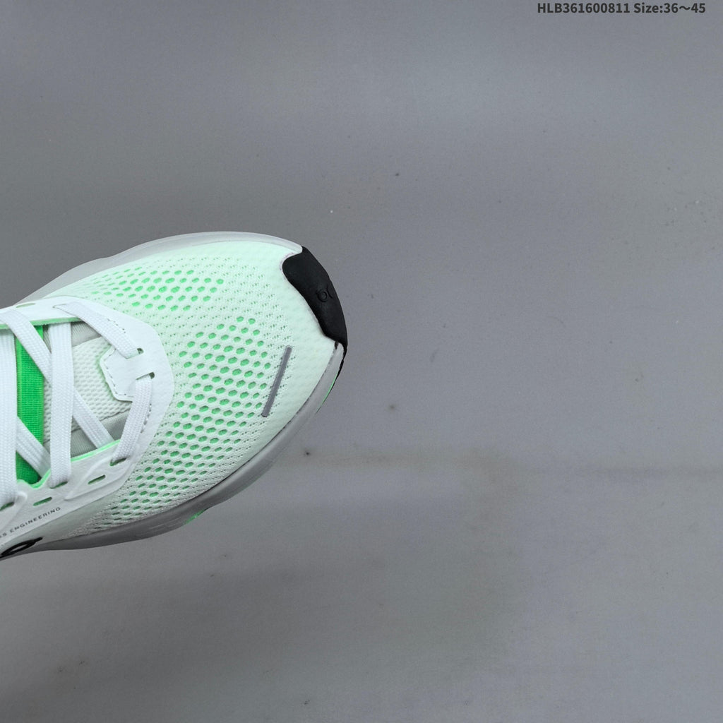 On Cloudrunner 3 Max Running Shoes in White Green - product image from the listing.