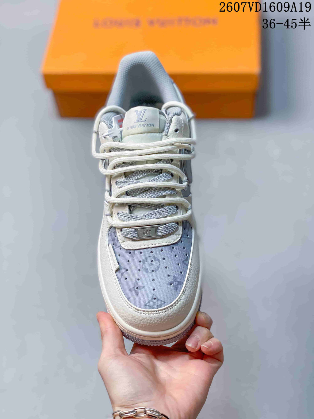 Nike Air Force 1 Low White Mist in Grey 2607VD1609A19 - product image from the listing.