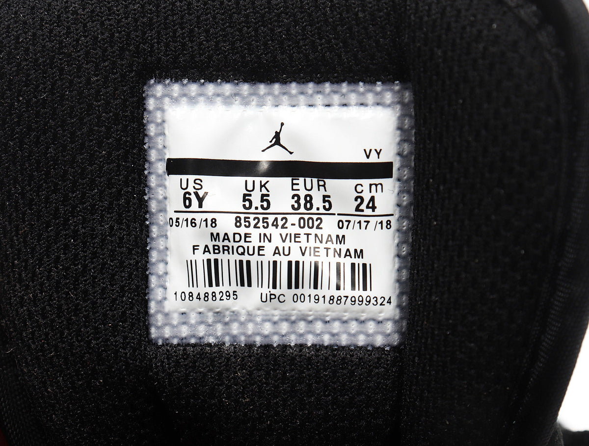 Light Smoke Grey and Black Jordan 1 Retro High OG Sneakers - product image from the listing.