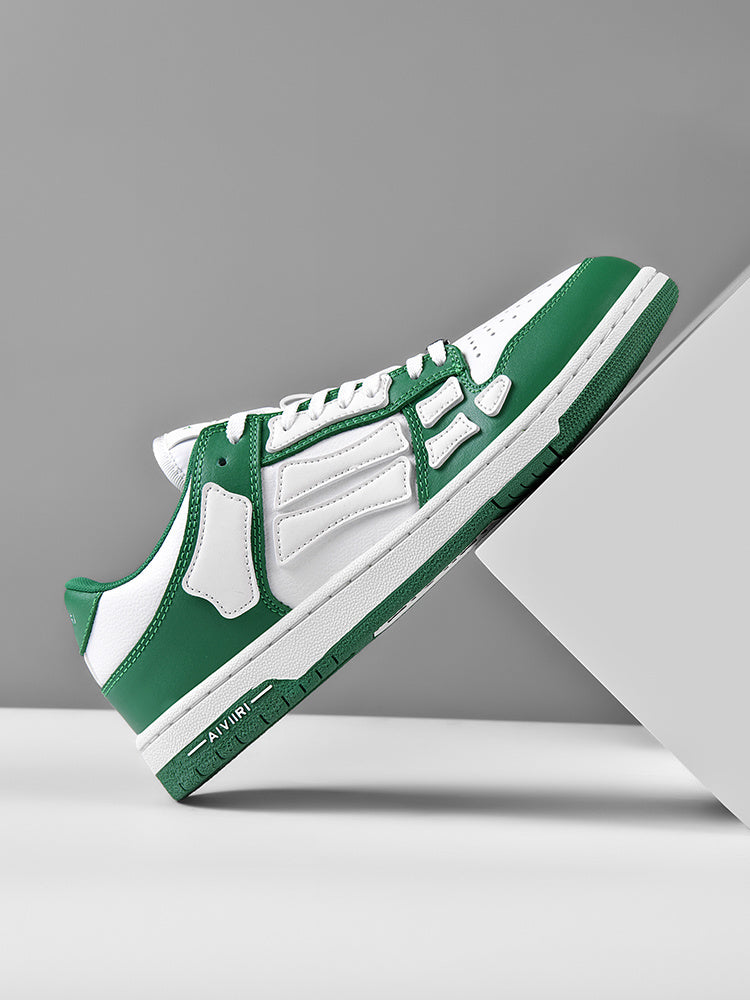 AIMIR Low-Top Sneakers in Green and White FS003-344 - product image from the listing.