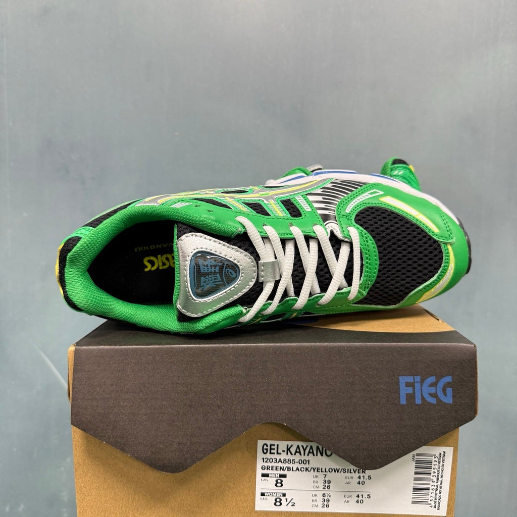 ASICS GEL-KAYANO 14 Green Black 1203A885-001 Trainers - product image from the listing.