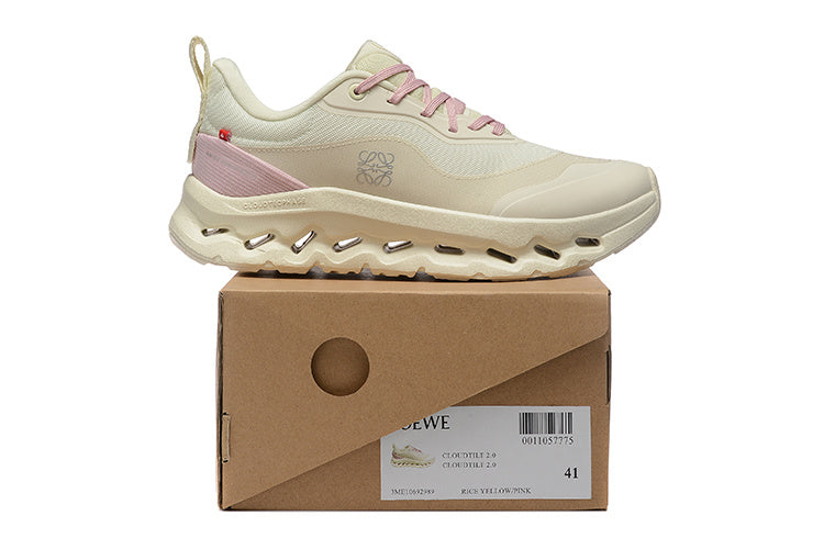 Cream and Pink On x LOEWE Cloudtilt 2.0 Sneakers - product image from the listing.