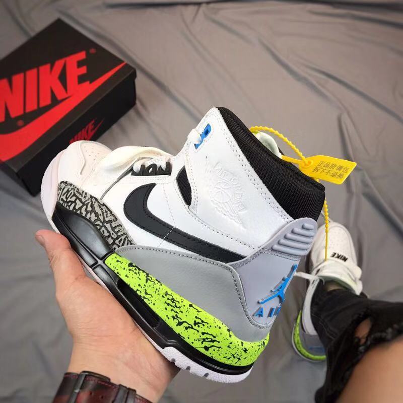 Air Jordan Legacy 312 High-Top Sneakers White Black Volt - product image from the listing.