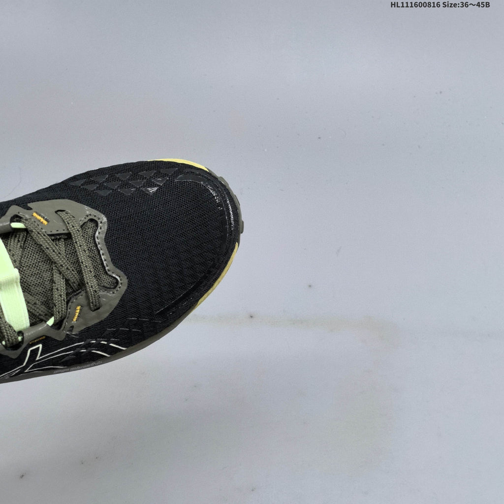 ASICS GEL-TRABUCO 13 Trail Running Shoes, in Black and Olive - product image from the listing.