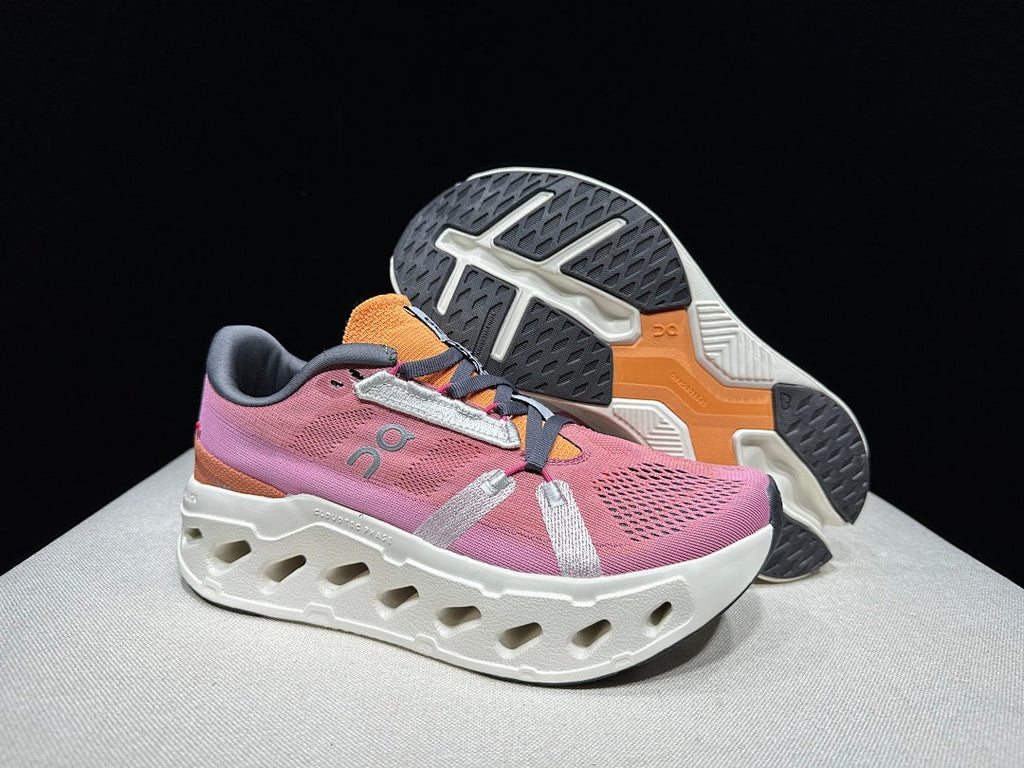 Pink and White On CloudEclipse Running Shoes - product image from the listing.