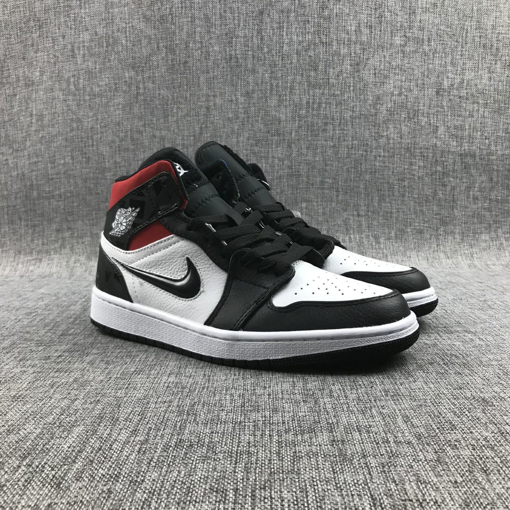 Quai 54 Sneakers Black Multi-Color - Air Jordan 1 Mid CJ9219-001 - product image from the listing.