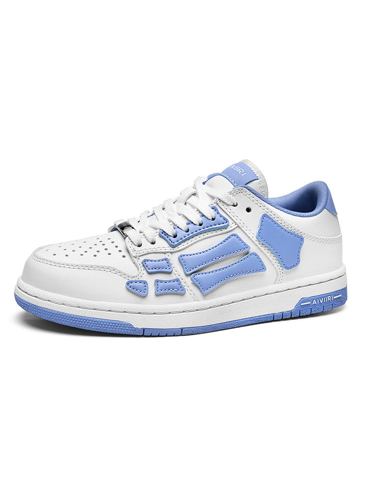 AIVIR Low-Top Sneakers in White and Light Blue - product image from the listing.